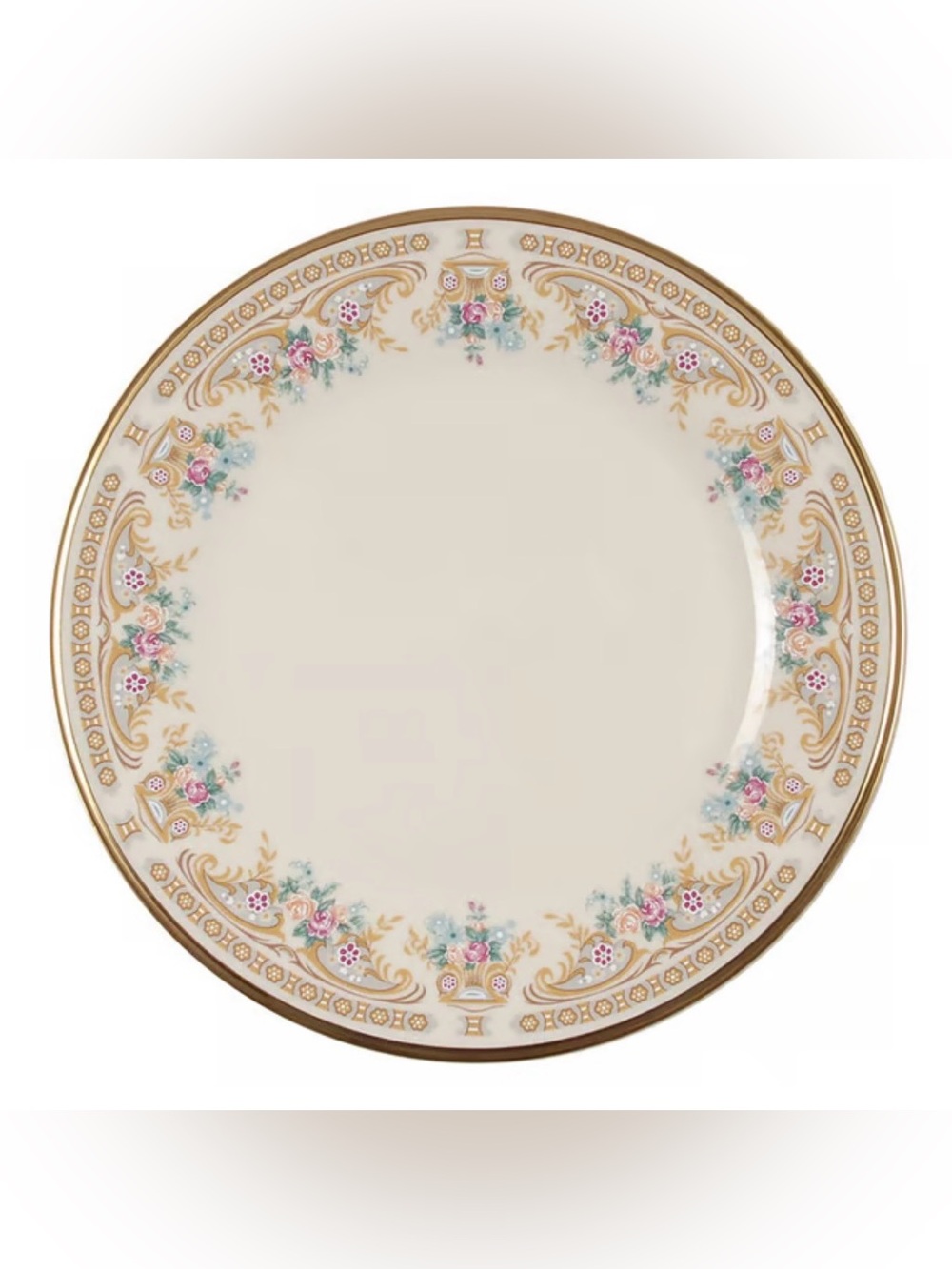 LENOX PORCELAIN VERSAILLES PATTERN DINNER PLATES SET OF 7